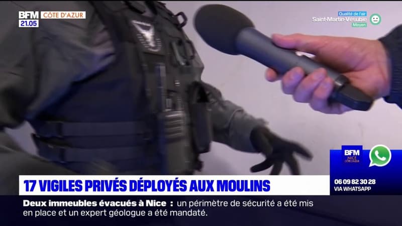 Nice: 17 vigiles privés désormais déployés dans le quartier des Moulins