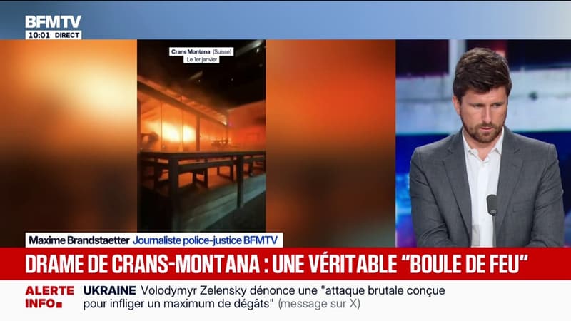Crans-Montana: une nouvelle vidéo montre une "boule de feu" qui traverse le bar