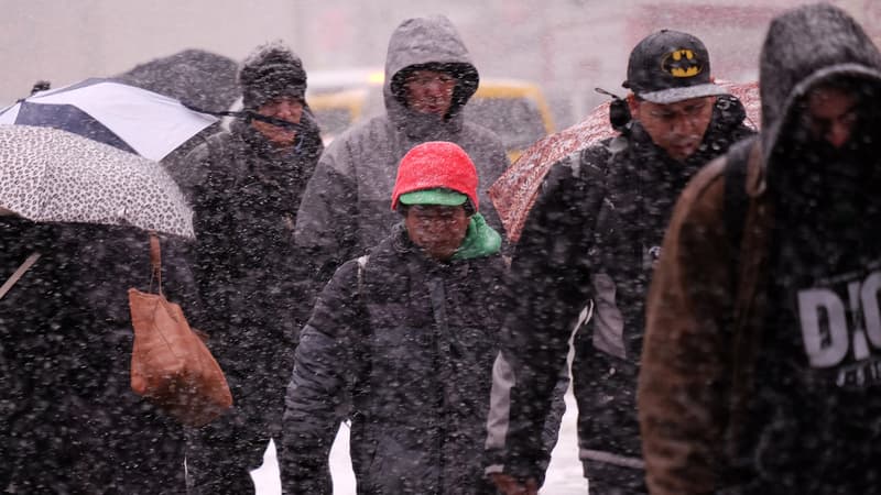 Une vague de froid persistait à New York, le 5 mars 2015.