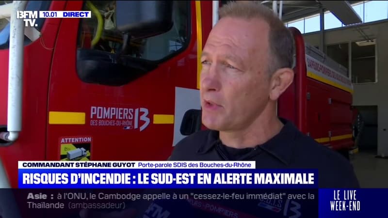 Risques d'incendie dans le Sud-Est: 