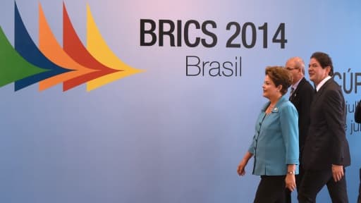 La présidente Brésilienne Dilma Roussef arrive au 6ème sommet des BRICS à Fortaleza.