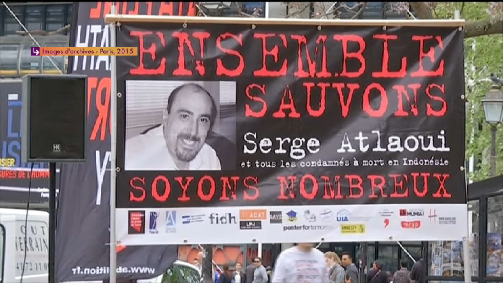 Manifestation de soutien à Serge Atlaoui en 2015 Manifestation de soutien à Serge Atlaoui en 2015
