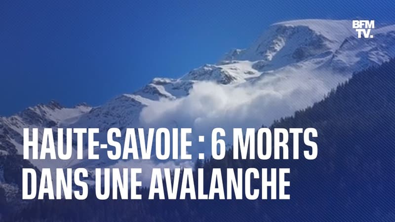 Une avalanche fait 6 morts sur le glacier d'Armancette en Haute-Savoie