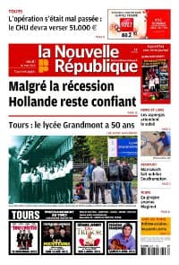 La Une de la Nouvelle République le 16 mai 2013. La Une de la Nouvelle République le 16 mai 2013.