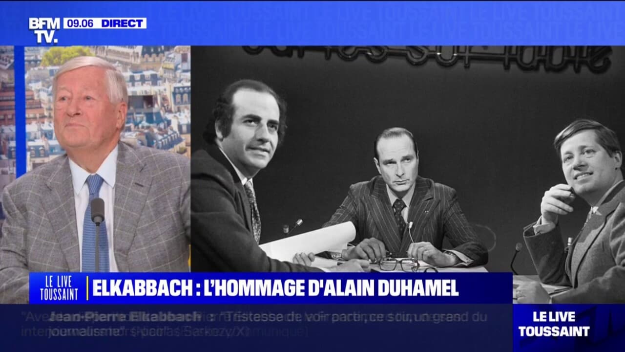 Hommage d'Alain Duhamel à JeanPierre Elkabbach "Lui était toujours