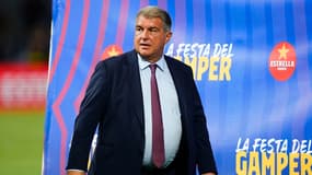 Joan Laporta lors du trophée Gamper en août 2023.