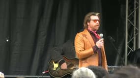 Jesse Hughes, leader des Eagles of Death Metal, à Paris, le 13 novembre 2017