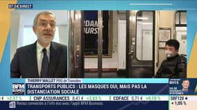 Transports publics: "Les masques oui, la distanciation sociale non" pour le PDG de Transdev