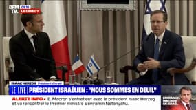 Isaac Herzog, président d'Israël: "Le Hezbollah joue avec le feu (...) si il nous tire vers la guerre, le Liban paiera le prix"