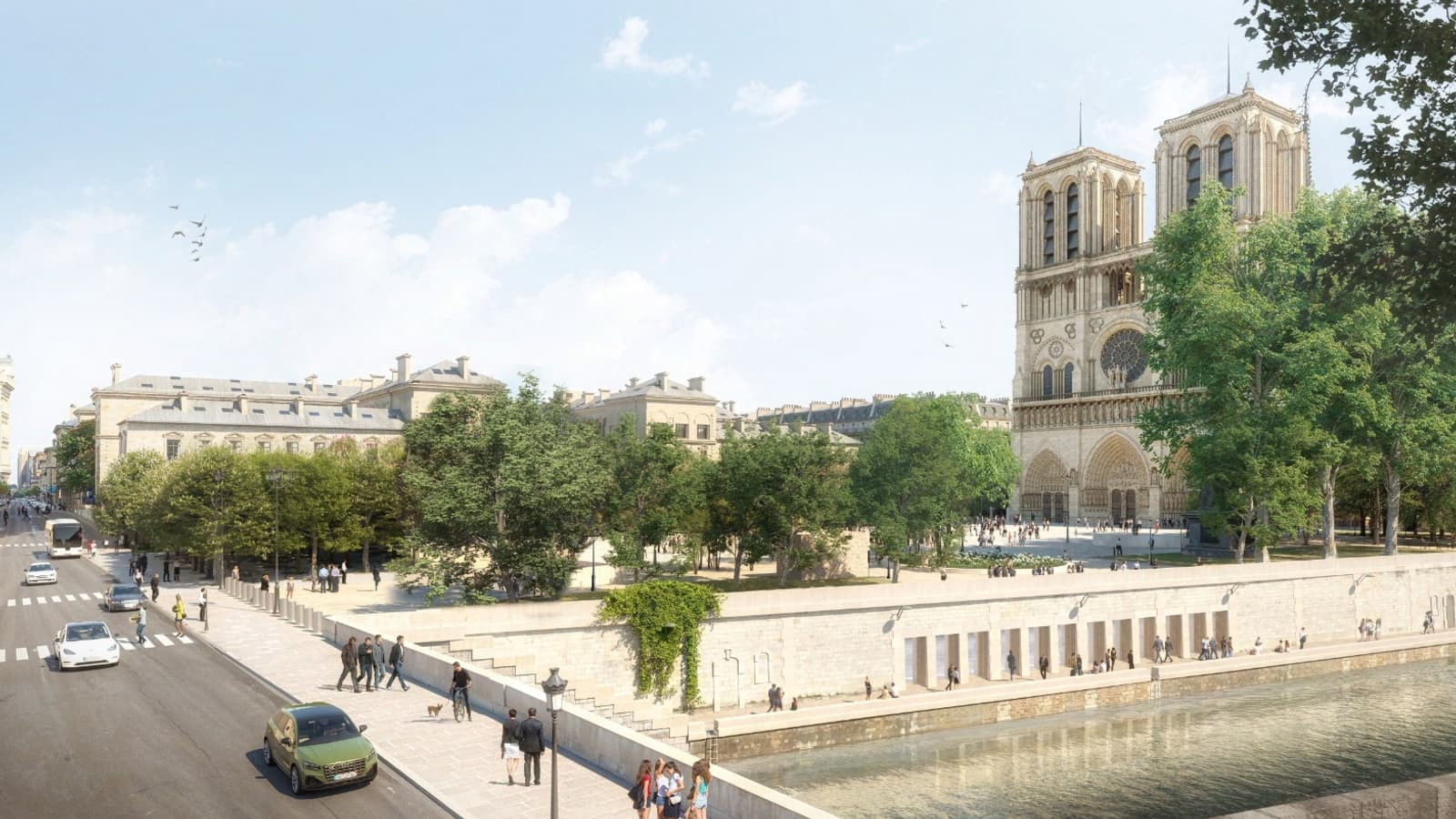 Les quais de Seine alentours sont aussi compris dans le projet. 