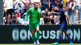Gianluigi Donnarumma et Marquinhos le 15 juin 2025 lors de la Coupe du monde des clubs avec le PSG