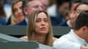 Paula Badosa en tribunes pour assister à un match de Wimbledon, 6 juillet 2023