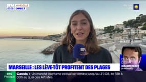 Marseille: les lève-tôt profitent des plages