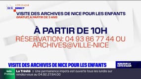 Visite des archives de Nice pour les enfants