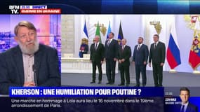 "La situation de Poutine est comme celle d'un 40 tonnes qui fonce dans une impasse": un historien analyse le retrait russe de Kherson