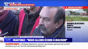 Retraites: Philippe Martinez annonce que l'intersyndicale va écrire à Emmanuel Macron pour proposer de "suspendre" la réforme