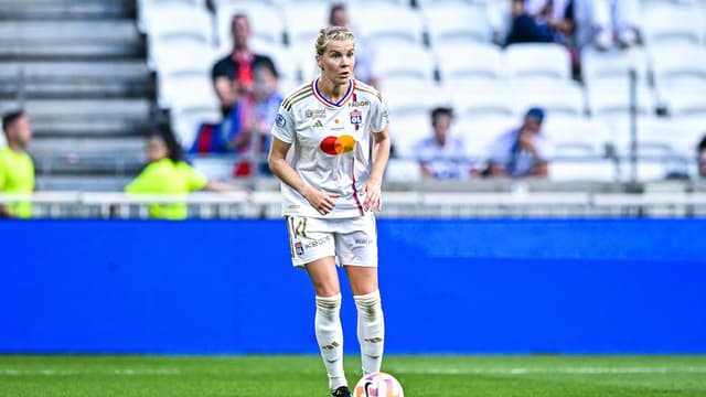 Ada Hegerberg lors du match OL-Reims (7-1, 22e journée de D1), le 27 mai 2023