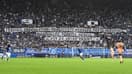 La banderole des supporters de Strasbourg lors du match face au Havre (1-0, L1), le 14 septembre 2025