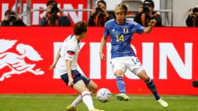 Junya Ito avec le Japon lors d'un match amical face aux Etats-Unis, le 23 septembre 2022.