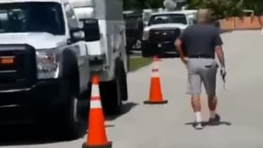 Un homme excédé par les véhicules garés devant chez lui se met à tirer dans les pneus.