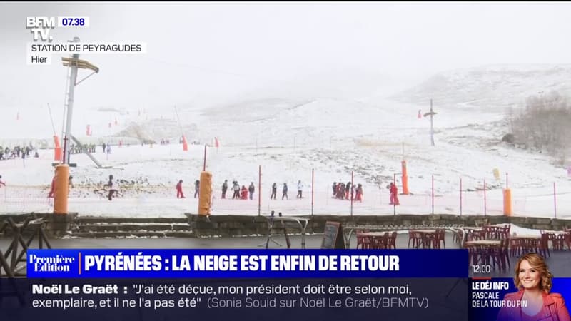 Pyrénées: la neige est enfin de retour sur les pistes