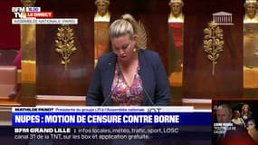 Motion de censure: "Vous êtes, Madame Borne, une anomalie démocratique" déclare Mathilde Panot (Nupes)
