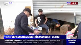 Inondations en Espagne: les sinistrés manquent de tout