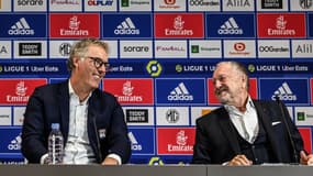 Laurent Blanc et Jean-Michel Aulas