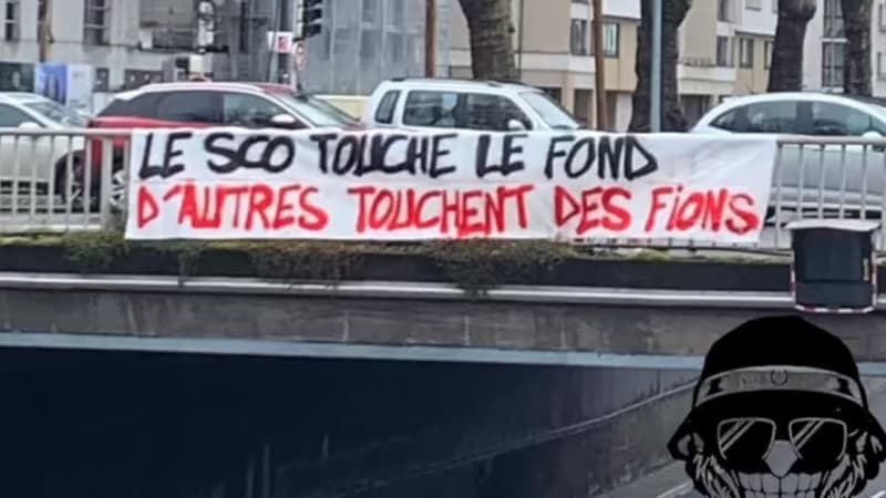 Angers: le SCO en pleine crise, des banderoles installées en ville pour demander le départ des dirigeants
