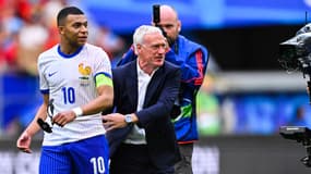 Kylian Mbappé et Didier Deschamps lors de l'Euro, le 01/07/2024