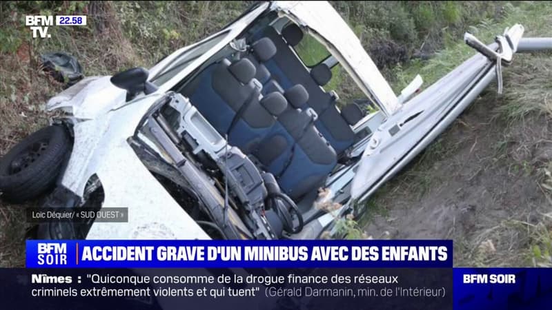 Lot-et-Garonne: un accident de minibus a fait 8 blessés, dont deux enfants en 