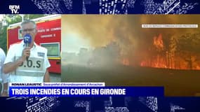 Trois incendies en cours en Gironde - 12/07