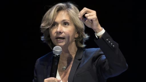 Valérie Pécresse, tête de la liste LR-UDI-Modem en Ile-de-France, lors d'un meeting de campagne le 5 novembre 2015 à Paris