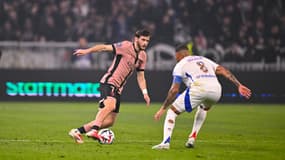 Khvicha Kvaratskhelia lors du match OL-PSG (2-3, L1), le 23 février 2025