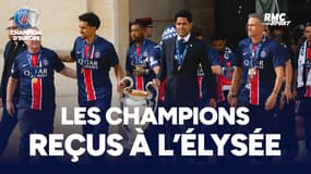 Le PSG champion d'Europe : L'équipe reçue à l'Élysée
