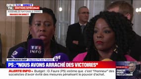Refus du PS de voter la censure: "S'il n'y a pas d'actes concrets (dans le budget), nous serons les premiers à déposer une motion de censure", prévient Dieynaba Diop (PS)