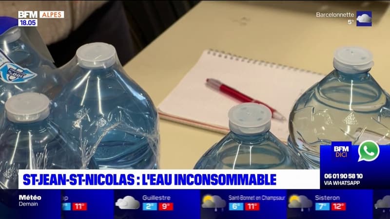 Saint-Jean-Saint-Nicolas: l'eau inconsommable, des bouteilles distribuées