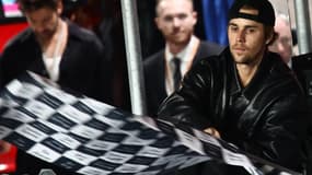Le chanteur Justin Bieber au Grand Prix de Formule 1 de Las Vegas le 28 novembre 2023