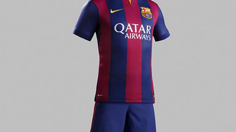 Le maillot domicile du Barça 2014-15 Le maillot domicile du Barça 2014-15