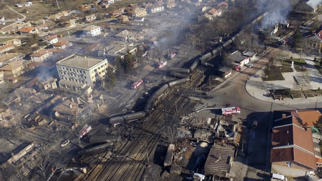 L'explosion du train a dévasté la ville d'Histrino.