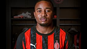 Christopher Nkunku sous les couleurs de l'AC Milan en août 2025