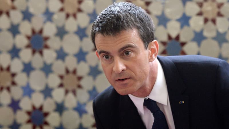 Manuel Valls s'est rendu à la mosquée de Strasbourg mardi.