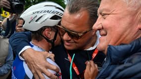 Evenepoel après sa victoire sur Liège-Bastogne-Liège.