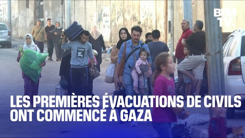 Les habitants de Gaza commencent à évacuer vers le sud du territoire
