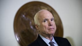 Le sénateur républicain John McCain, le 25 octobre 2017 à Washington DC. - Drew Angerer - Getty Images North America - AFP