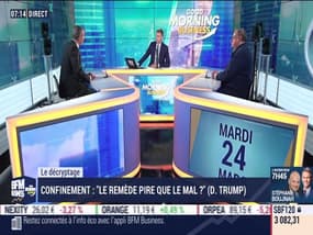 Le décryptage: "Nous ne pouvons laisser le remède être pire que le mal lui-même", Donald Trump par Jean-Marc Daniel et Nicolas Doze - 24/03