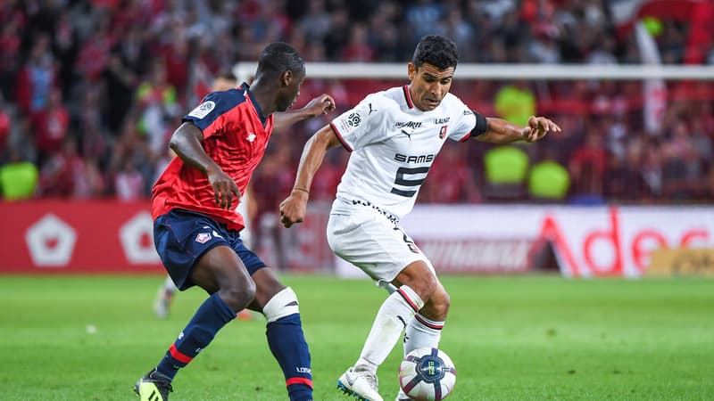 Benjamin André lors d'un match Rennes-Lille, le 11 août 2018