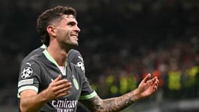 Christian Pulisic lors de Milan AC-Club Brugge, le 22 octobre 2024.