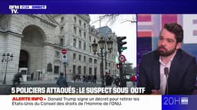 Policiers blessés à Paris: le profil du suspect