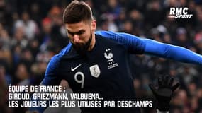 Équipe de France : Giroud, Griezmann, Valbuena... Les joueurs les plus utilisés par Deschamps